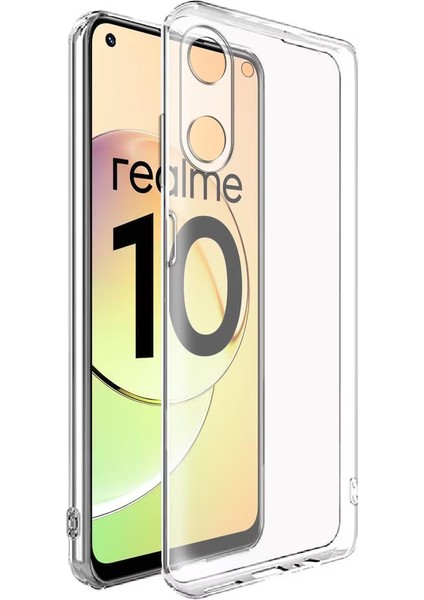 Realme 10 4g Kılıf Kamera Korumalı Silikon Şeffaf Arka Kapak