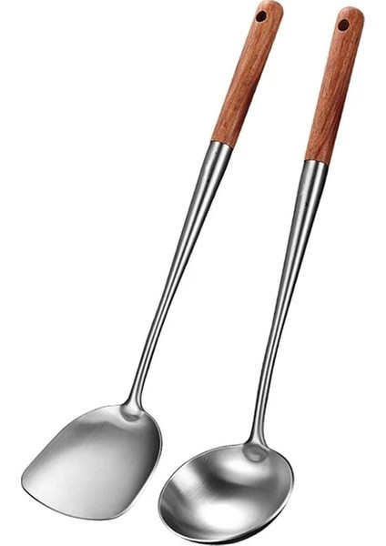 A2 304 Paslanmaz Çelik Wok Spatula Pişirme Ekipmanları Ev Aksesuarları Mutfak Eşyaları Için Mutfak Eşyaları De Mutfak Mutfak Eşyaları (Yurt Dışından)