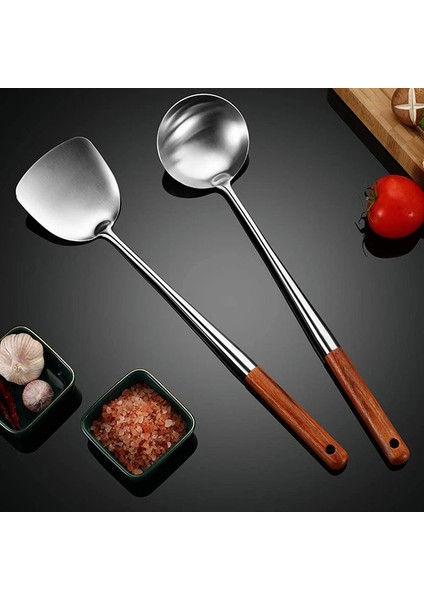 A2 304 Paslanmaz Çelik Wok Spatula Pişirme Ekipmanları Ev Aksesuarları Mutfak Eşyaları Için Mutfak Eşyaları De Mutfak Mutfak Eşyaları (Yurt Dışından) fırsatları