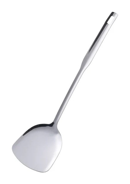 Gümüş Yapışmaz Tencere Spatula Paslanmaz Çelik Uzun Saplı Düz Kürek Altın Pişirme Araçları Mutfak Eşyaları Tavada Kızartılmış Kızarmış Balık Yumurta (Yurt Dışından)