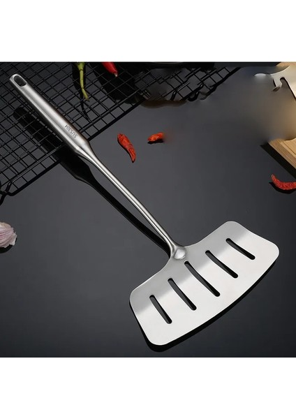 B 1 Adet Paslanmaz Çelik Balık Kızartma Spatula Yumurta Tava Kepçe Yapışmaz Uzun Ahşap Saplı Biftek Oluklu Düz Kürek Mutfak Pişirme Araçları (Yurt Dışından) indirimleri