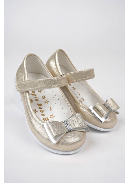 Kız Çocuk Ayakkabı Altın Renk Düz Topuklu modelleri