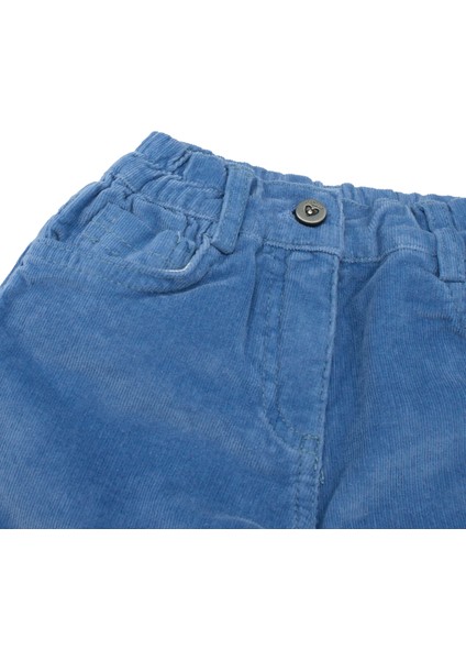 Kız Bebek Paçası Pelüş Detaylı Pantolon