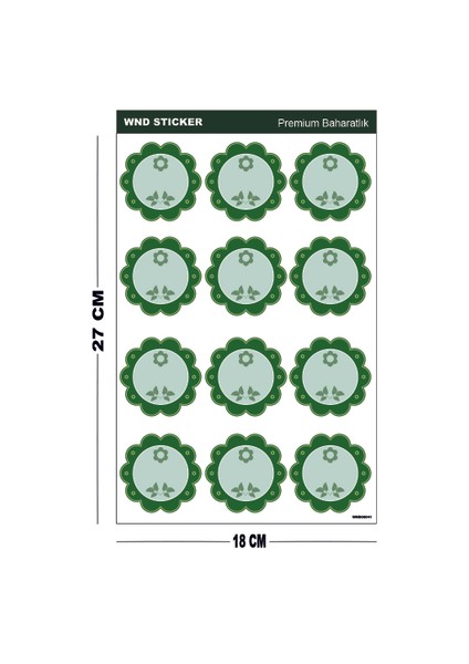 Premium Baharatlık Sticker Seti