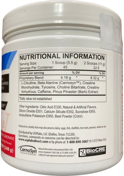 JACK3D The Ultimate PreWorkout Training Matrix 248 gr 45 Servis