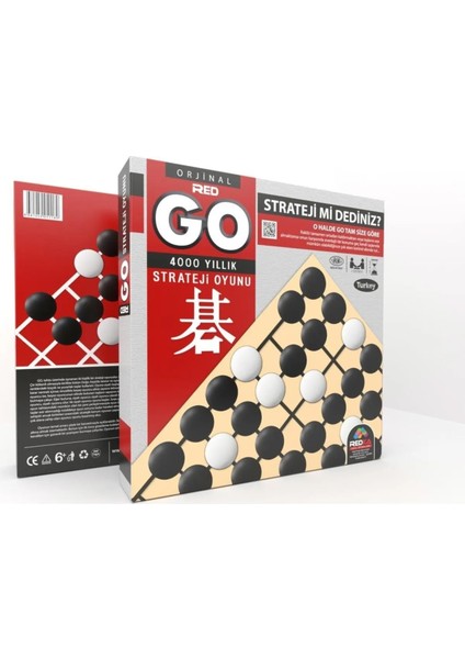 Go Akıl Oyunu Ahşap Red Go 4000 Yıllık Strateji Oyunu