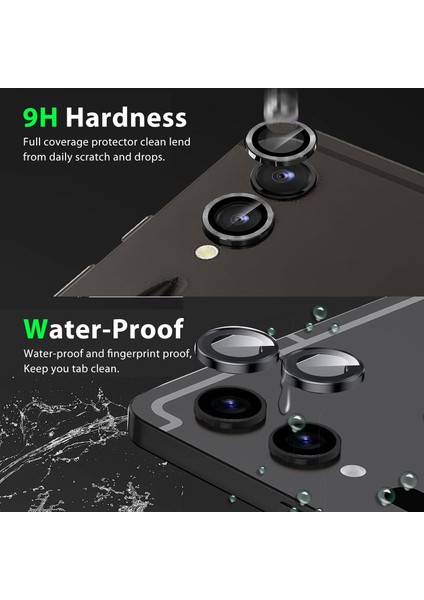 Samsung Galaxy Tab S9/s9 Fe/s9 Ultra/tab S9 Fe+ Plus Metal Süslü Taşlı Temperli Cam Lens Koruyucu modelleri