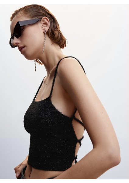 Çapraz Sırtlı Lurex Üst fırsatları