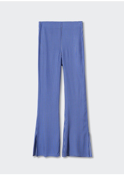 Dökümlü baskılı pantolon