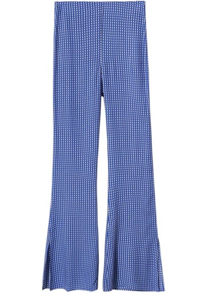 Dökümlü baskılı pantolon