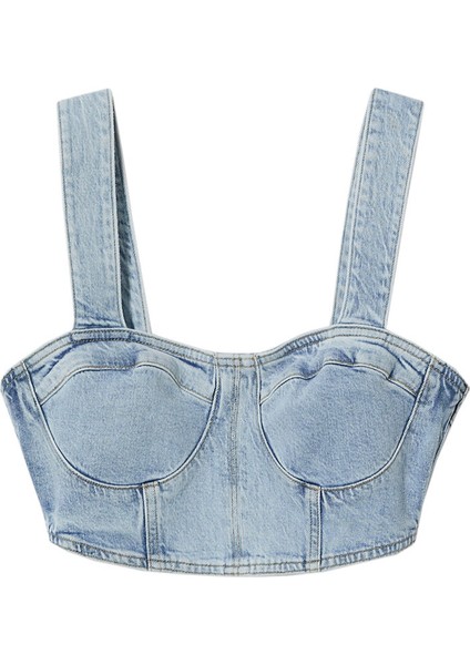 Denim kısa üst modelleri