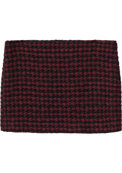 Kaz ayağı mini etek