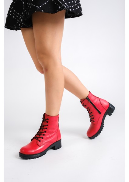 Deri Kadın Günlük Bot Bootie KCM-0035