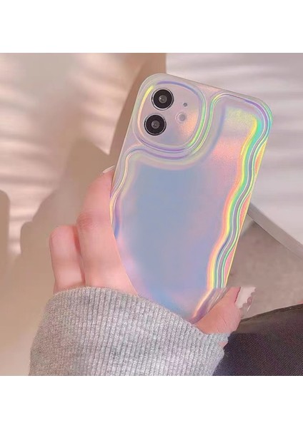iPhone 11 Uyumlu Puf Sky Degrade Hologramlı Silikon Kılıf