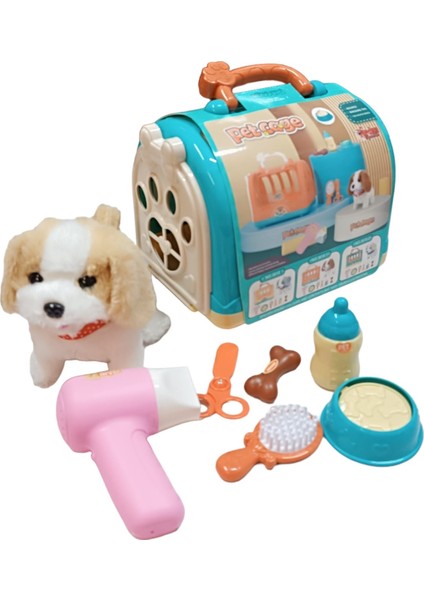 Sesli Yürüyen Peluş Köpek Taşıma Çantalı Aksesuarlı Tasmalı fiyatları