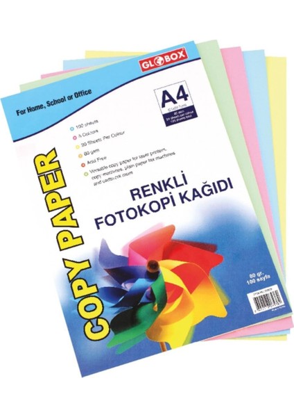 6536 Renkli Fotokopi Kağıdı 100'LÜ