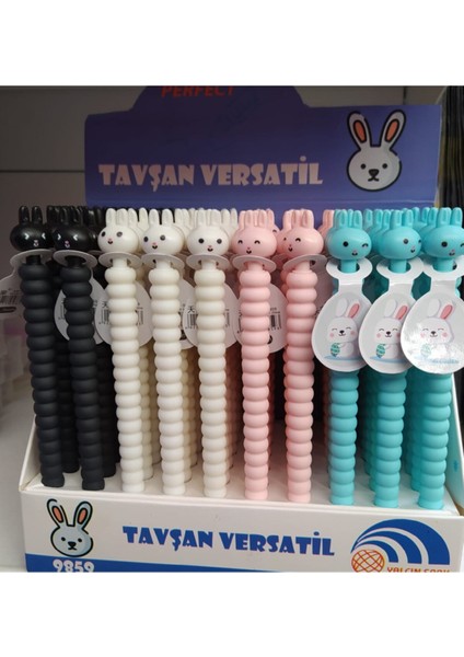 Tavşan Başlıklı Versatil Kalem 0,7mm, Pembe