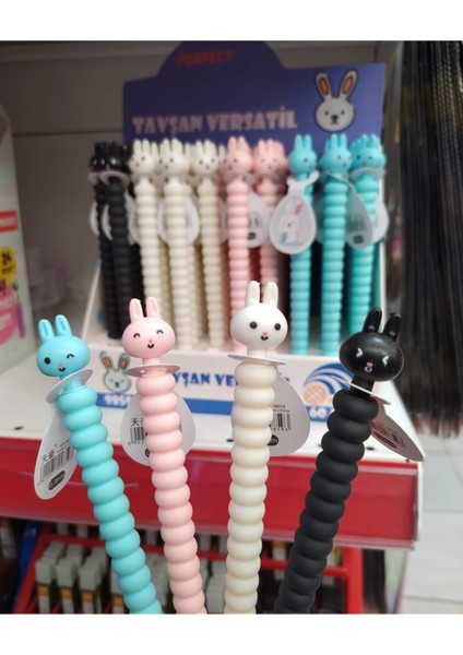 Tavşan Başlıklı Versatil Kalem 0,7mm, Pembe