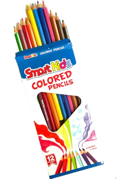 Kids Uzun Kuru Boya Seti 12 Renk fiyatları