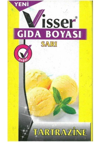 Visser Toz Gıda Boyası 9 Gram - Sarı