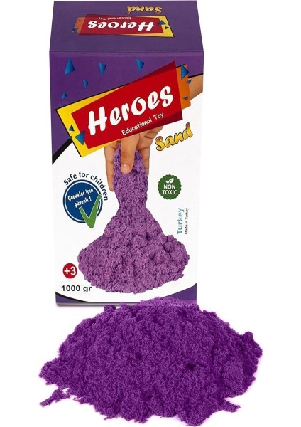 Heroes Kinetik Kum Mor Renk 1000 gr