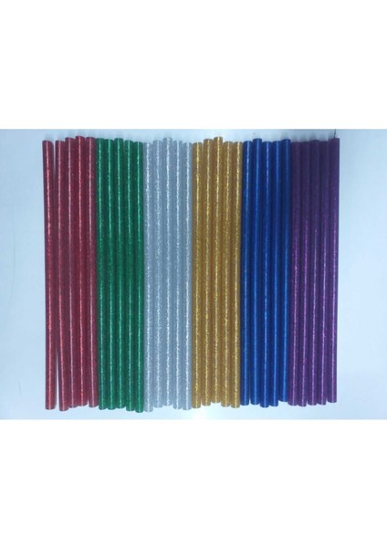 Simli Çubuk Sıcak Ince Silikon 30 Adet