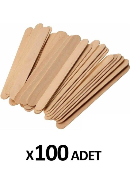 Ahşap Dil Çubuğu Naturel 100'LÜ Paket Geniş 150*18 mm Çx