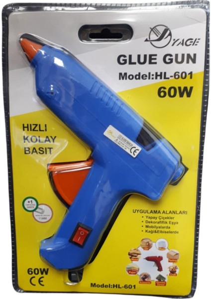 Elektrikli Silikon Tabancası 60W 1 Adet Mum Hediyeli | Renk Için Bize Yazabilirsiniz
