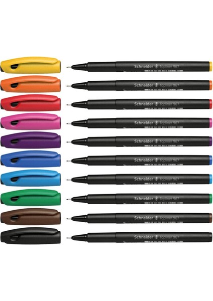 Schneıder Toplıner 967 Fiber Uçlu Kalem 0,4 mm 10'lu SCR100