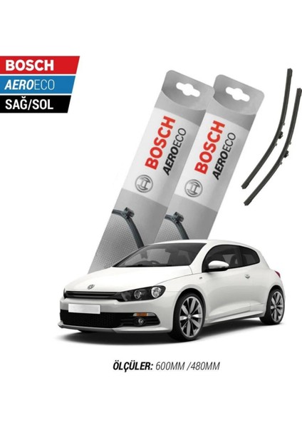Volkswagen Scirocco 2009 Model Bosch Aeroeco Muz Silecek Takımı