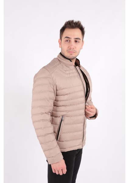 80164-FW Erkek Şişme Kaban Mont modelleri