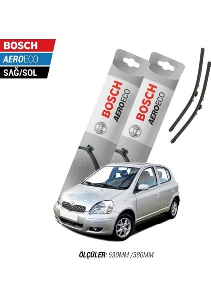 Toyota Yaris 2005 Model Bosch Aeroeco Muz Silecek Takımı