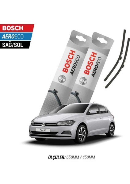 Volkswagen Polo 2019 Model Bosch Aeroeco Muz Silecek Takımı