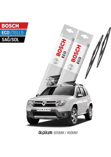 Dacia Duster 2013 Model Silecek Takımı Bosch Eco (Telli)