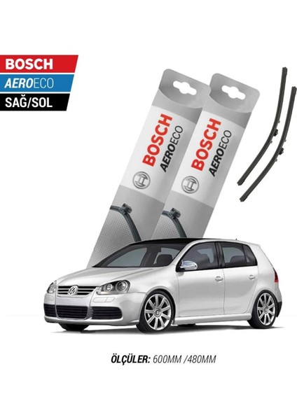 Volkswagen Golf 5 2007 Model Bosch Aeroeco Muz Silecek Takımı