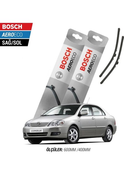 Toyota Corolla 2005 Model Bosch Aeroeco Muz Silecek Takımı