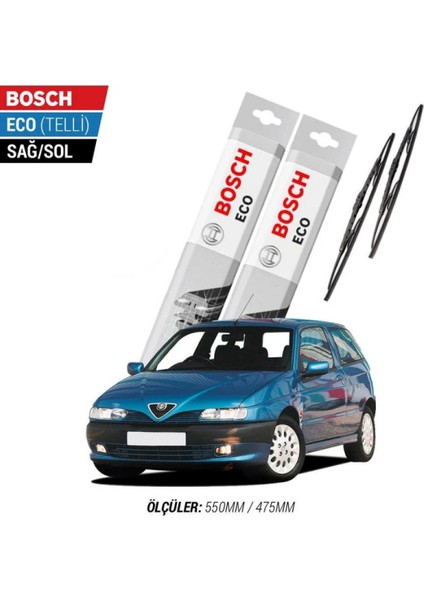 Alfa Romeo 145 1998 Model Silecek Takımı Bosch Eco (Telli)