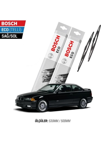 Bmw 3 Serisi E36 1993 Model Silecek Takımı Bosch Eco (Telli)