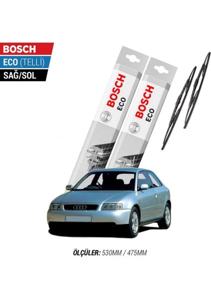 Audi A3 1999 Model Silecek Takımı Bosch Eco (Telli)