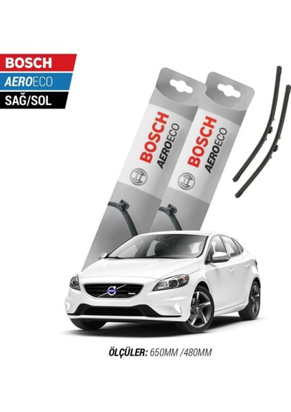 Volvo V40 2013 Model Bosch Aeroeco Muz Silecek Takımı
