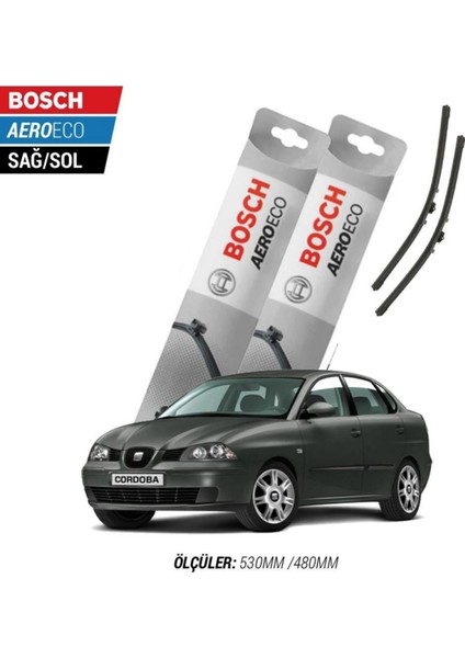 Seat Cordoba 2007 Model Bosch Aeroeco Muz Silecek Takımı