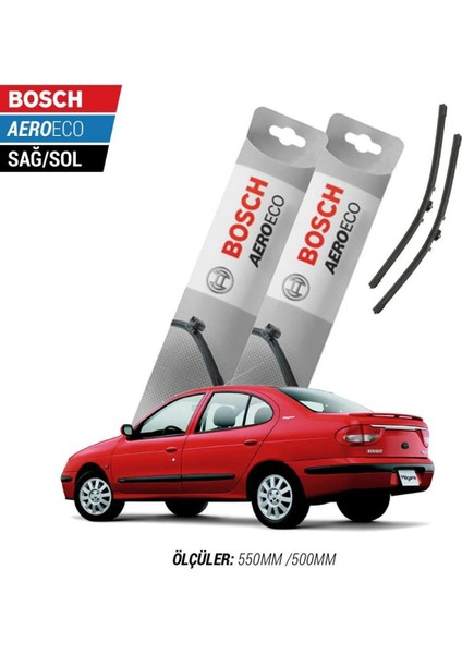 Renault Megane 1 2002 Model Bosch Aeroeco Muz Silecek Takımı