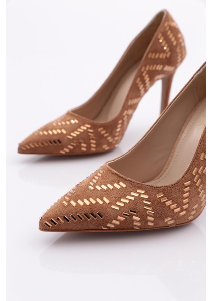 192 Kadin V Taş Işlemeli Topuklu Ayakkabi fırsatları