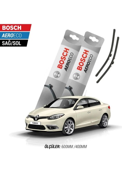 Renault Fluence 2012 Model Bosch Aeroeco Muz Silecek Takımı