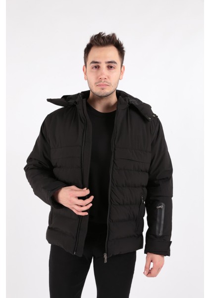 80173-FW Erkek Şişme Kaban Mont