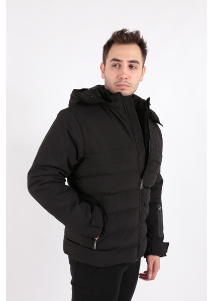 80173-FW Erkek Şişme Kaban Mont modelleri