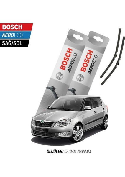 Skoda Fabia 2013 Model Bosch Aeroeco Muz Silecek Takımı