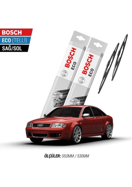 Audi A6 1997 Model Silecek Takımı Bosch Eco (Telli)