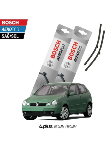 Volkswagen Polo 2005 Model Bosch Aeroeco Muz Silecek Takımı