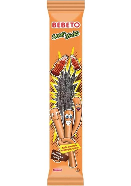 Sour Sticks Kola Aromalı Yumuşak Şeker x 24 Adet